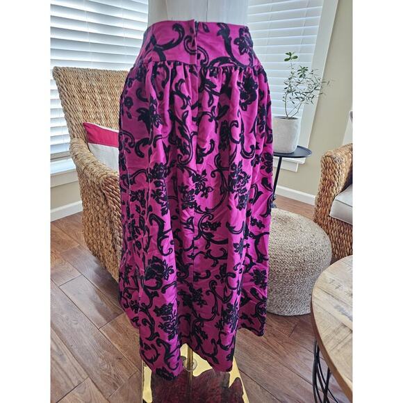 Scott McClintock Damask Skirt Women’s Size 6 Vintage Party Whimgy Goth - Picture 5 of 12